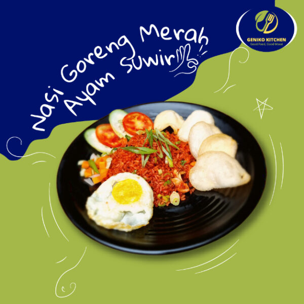 Nasi Goreng Merah Ayam Suwir